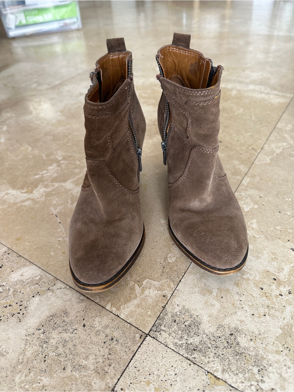 Lucky Brand Women's Brown Suede Ankle Boots